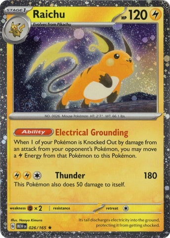 Raichu 026/165 (Cosmos Holo) [Miscellaneous Cards] - The Mythic Store | 24h Order Processing