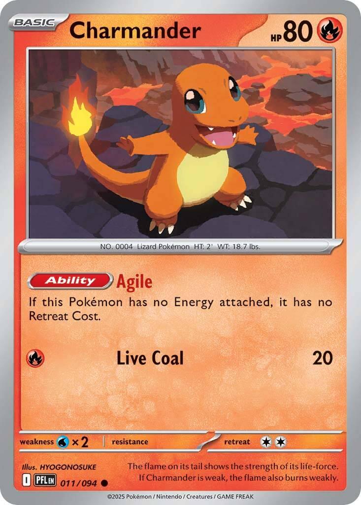 Charmander (011/094) [Mega Evolution: Phantasmal Flames] - The Mythic Store | 24h Order Processing