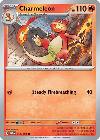Charmeleon (012/094) [Mega Evolution: Phantasmal Flames] - The Mythic Store | 24h Order Processing
