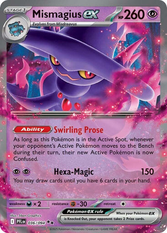 Mismagius ex (036/094) [Mega Evolution: Phantasmal Flames] - The Mythic Store | 24h Order Processing