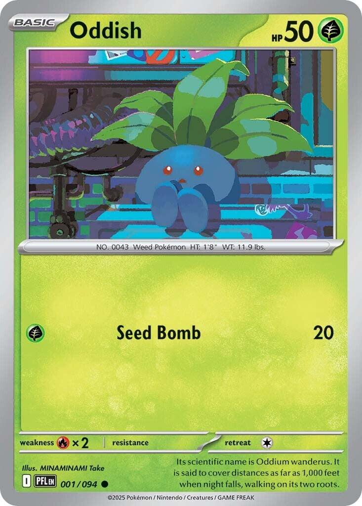 Oddish (001/094) [Mega Evolution: Phantasmal Flames] - The Mythic Store | 24h Order Processing