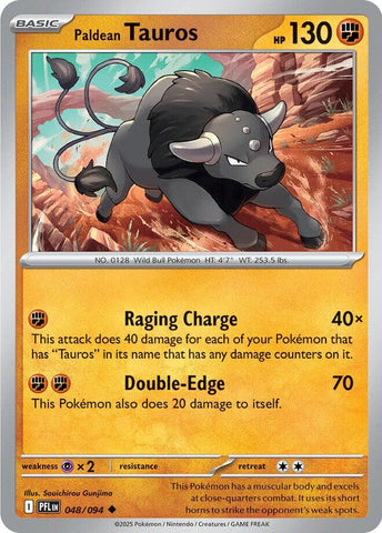 Paldean Tauros (048/094) [Mega Evolution: Phantasmal Flames] - The Mythic Store | 24h Order Processing