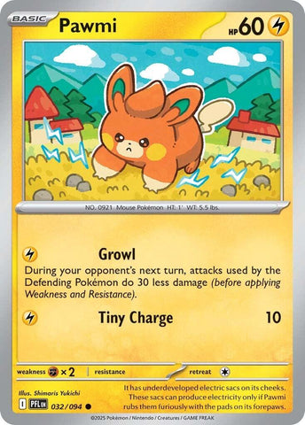 Pawmi (032/094) [Mega Evolution: Phantasmal Flames] - The Mythic Store | 24h Order Processing