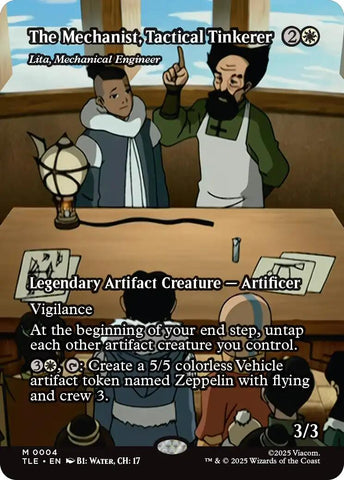 The Mechanist, Tactical Tinkerer - Lita, Mechanical Engineer (Borderless) [Avatar: The Last Airbender: Eternal-Legal] - The Mythic Store | 24h Order Processing