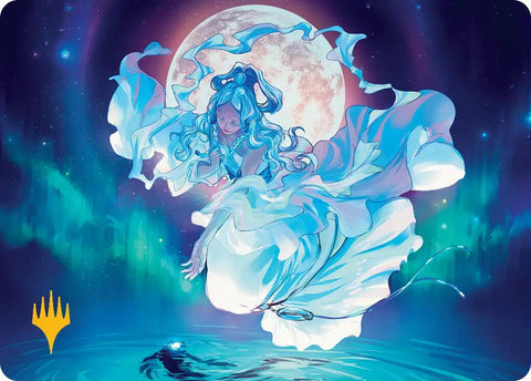 Yue, the Moon Spirit Art Card (Gold-Stamped Planeswalker Symbol) [Avatar: The Last Airbender Art Series] - The Mythic Store | 24h Order Processing