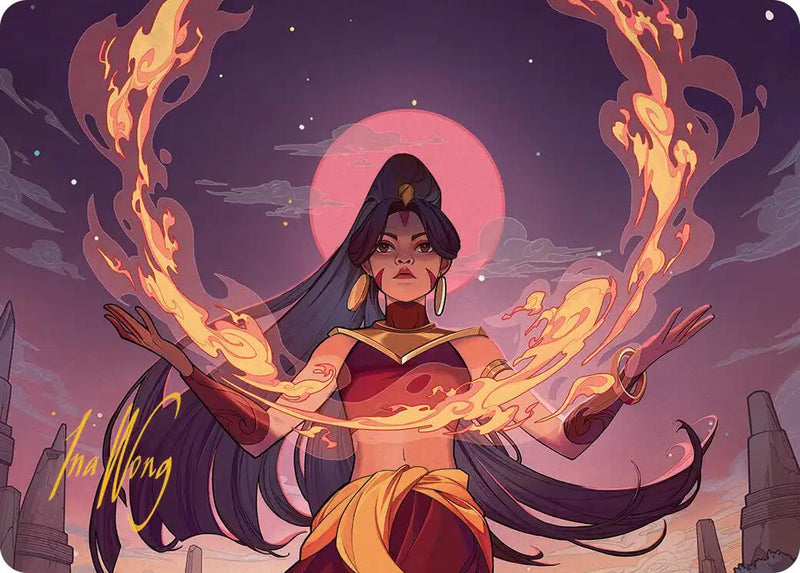 Firebending Student Art Card (Gold-Stamped Signature) [Avatar: The Last Airbender Art Series] - The Mythic Store | 24h Order Processing