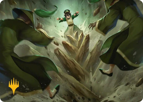 Rockalanche Art Card (Gold-Stamped Planeswalker Symbol) [Avatar: The Last Airbender Art Series] - The Mythic Store | 24h Order Processing