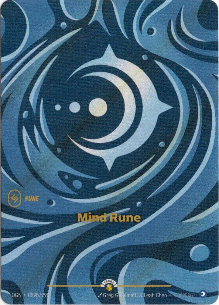Mind Rune (089b/298) [Riftbound Organized Play Promotional Cards] - The Mythic Store | 24h Order Processing