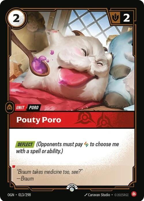 Pouty Poro (013/298) [Riftbound Organized Play Promotional Cards] - The Mythic Store | 24h Order Processing