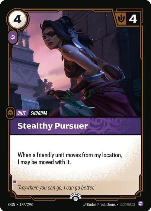 Stealthy Pursuer (177/298) [Riftbound Organized Play Promotional Cards] - The Mythic Store | 24h Order Processing