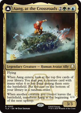 Aang, at the Crossroads [Avatar: The Last Airbender Prerelease Cards] - The Mythic Store | 24h Order Processing