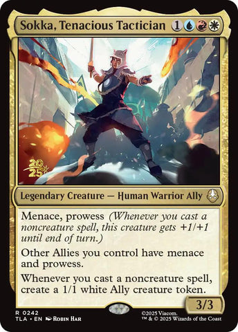 Sokka, Tenacious Tactician [Avatar: The Last Airbender Prerelease Cards] - The Mythic Store | 24h Order Processing