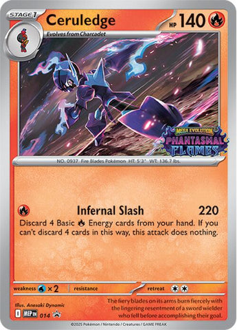 Ceruledge (014) (Prerelease) [Mega Evolution Promo] - The Mythic Store | 24h Order Processing