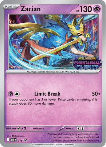 Zacian (015) (Prerelease) [Mega Evolution Promo] - The Mythic Store | 24h Order Processing