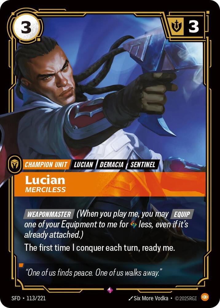 Lucian - Merciless (113/221) [Spiritforged] - The Mythic Store | 24h Order Processing