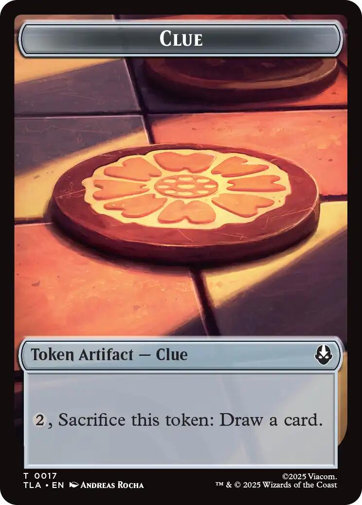 Ally (0006) // Clue (0017) Double-Sided Token [Avatar: The Last Airbender Tokens] - The Mythic Store | 24h Order Processing