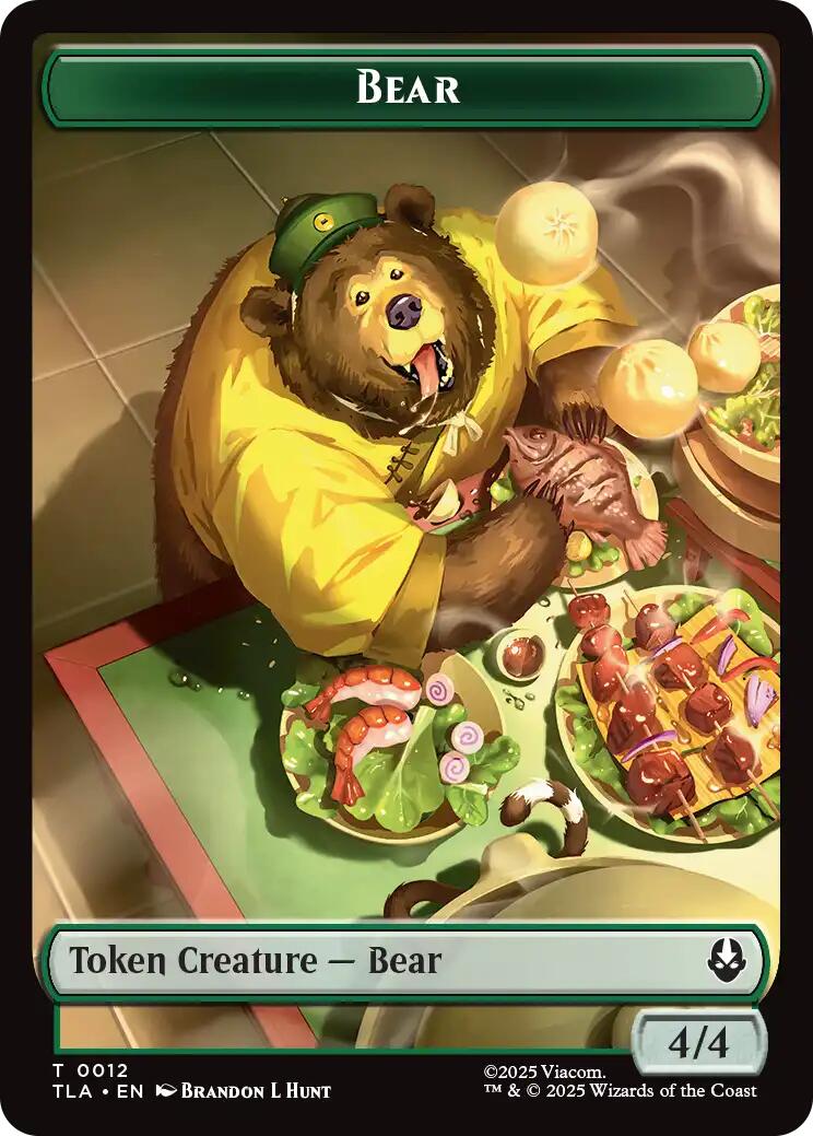 Bear // Food (0020) Double-Sided Token [Avatar: The Last Airbender Tokens] - The Mythic Store | 24h Order Processing