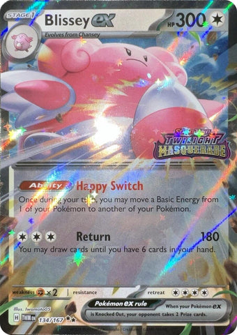 Blissey ex (134/167) (Cosmos Holo) [Scarlet & Violet: Twilight Masquerade] - The Mythic Store | 24h Order Processing