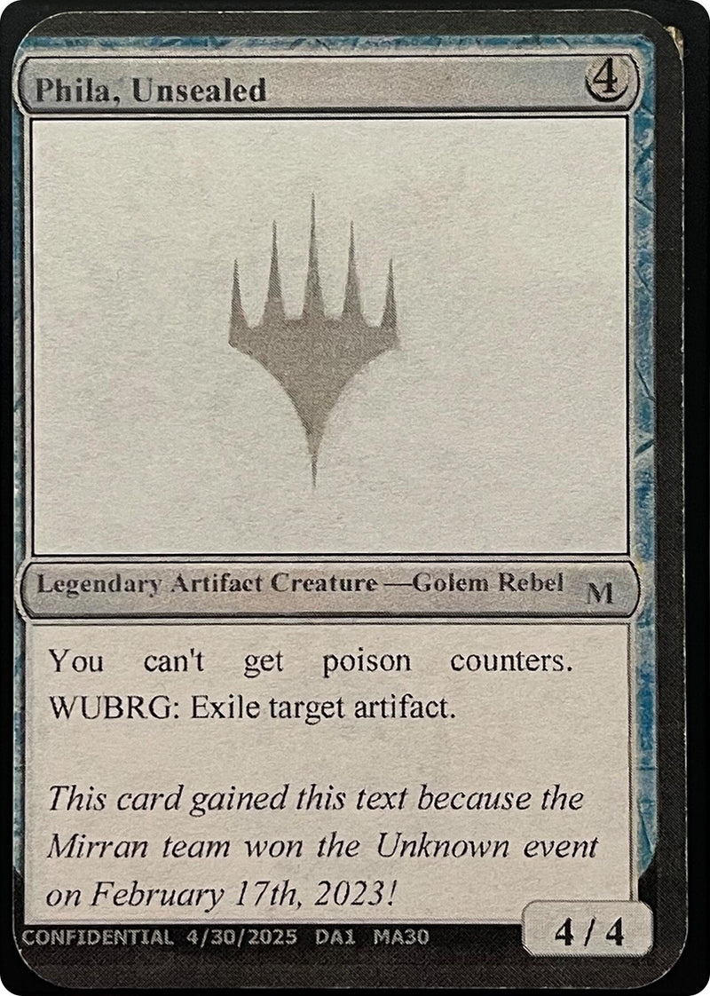 Phila, Unsealed (Reprint) [Unknown Event] - The Mythic Store | 24h Order Processing
