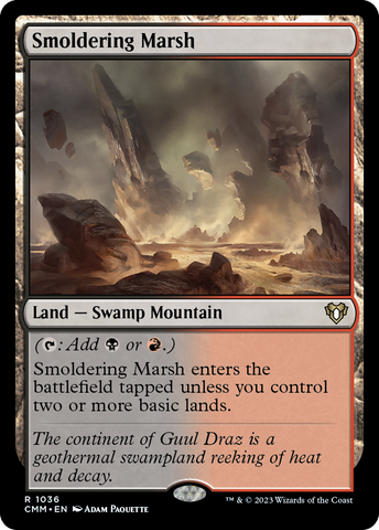 Smoldering Marsh [Commander Masters] - The Mythic Store | 24h Order Processing