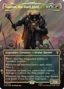 Sauron, the Dark Lord (Borderless) (Surge Foil) [The Hobbit] - The Mythic Store | 24h Order Processing