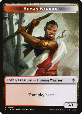 Human Warrior Token [Throne of Eldraine Tokens] - The Mythic Store | 24h Order Processing