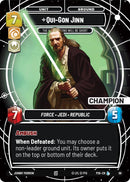 Qui-Gon Jinn - The Negotiations Will Be Short (Champion) (68) (68) [Sector and Regional Promos: Season 1] - The Mythic Store | 24h Order Processing