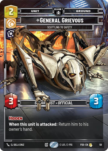 General Grievous - Scuttling to Safety (59) (59) [Sector and Regional Promos: Season 1] - The Mythic Store | 24h Order Processing