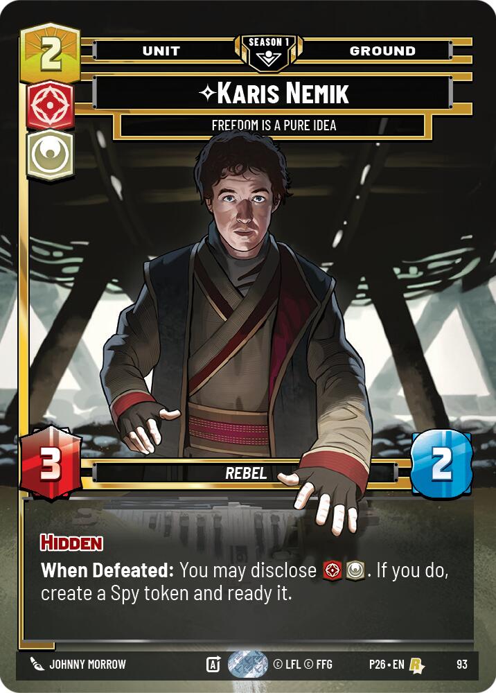 Karis Nemik - Freedom is a Pure Idea (93) (93) [Sector and Regional Promos: Season 1] - The Mythic Store | 24h Order Processing