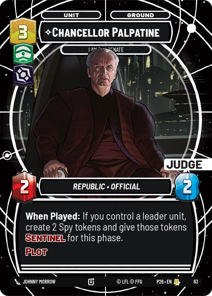 Chancellor Palpatine - I Am the Senate (63) (63) [Judge Promos] - The Mythic Store | 24h Order Processing