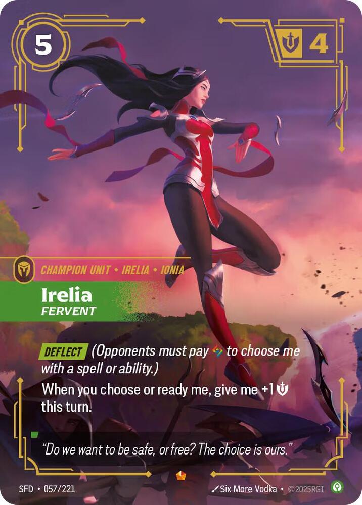 Irelia - Fervent (057/221) [Spiritforged] - The Mythic Store | 24h Order Processing