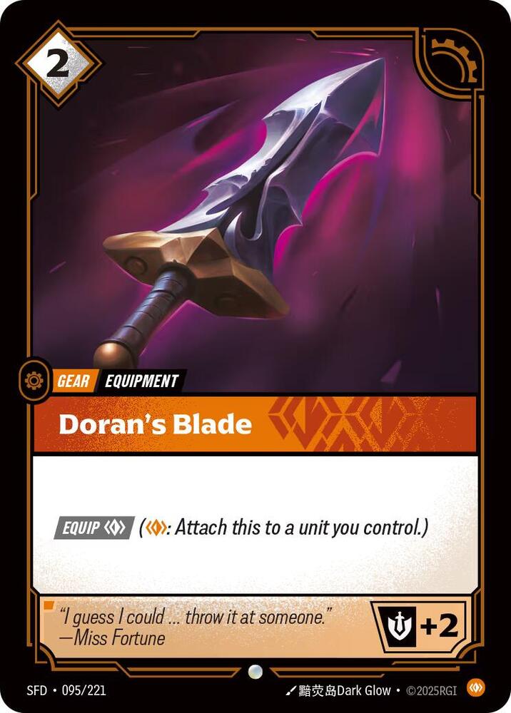 Doran's Blade (095/221) [Spiritforged] - The Mythic Store | 24h Order Processing