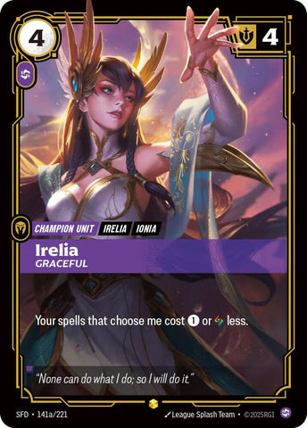 Irelia - Graceful (Alternate Art) (141a/221) [Spiritforged] - The Mythic Store | 24h Order Processing