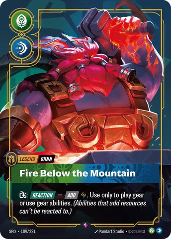 Ornn - Fire Below the Mountain (189/221) [Spiritforged] - The Mythic Store | 24h Order Processing