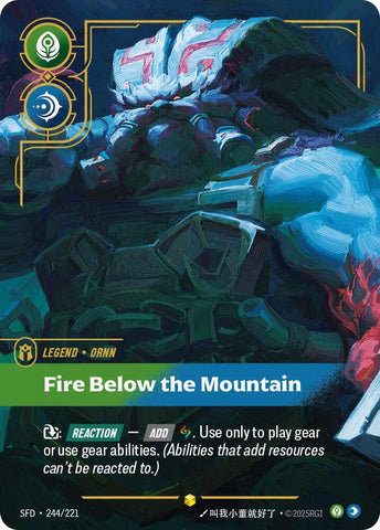 Ornn - Fire Below the Mountain (Overnumbered) (244/221) [Spiritforged] - The Mythic Store | 24h Order Processing