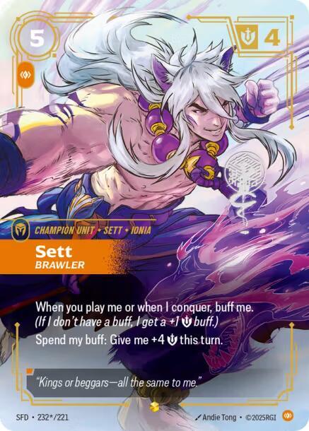 Sett - Brawler (Signature) (232*/221) [Spiritforged] - The Mythic Store | 24h Order Processing
