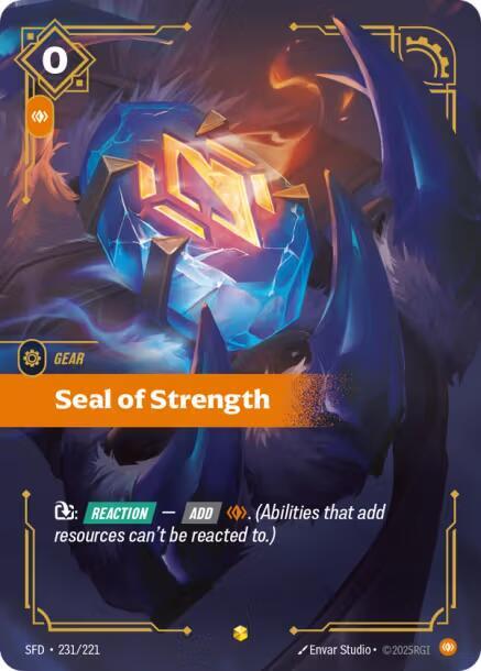 Seal of Strength (Overnumbered) (231/221) [Spiritforged] - The Mythic Store | 24h Order Processing