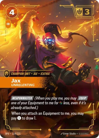 Jax - Unrelenting (119/221) [Spiritforged] - The Mythic Store | 24h Order Processing