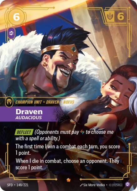 Draven - Audacious (148/221) [Spiritforged] - The Mythic Store | 24h Order Processing