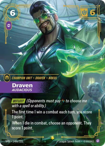 Draven - Audacious (Alternate Art) (148a/221) [Spiritforged] - The Mythic Store | 24h Order Processing