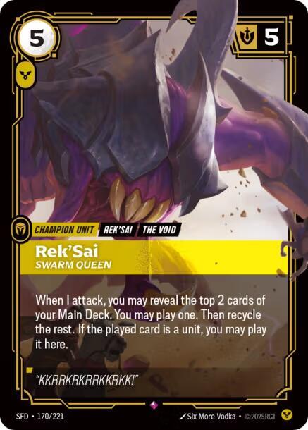 Rek'Sai - Swarm Queen (170/221) [Spiritforged] - The Mythic Store | 24h Order Processing