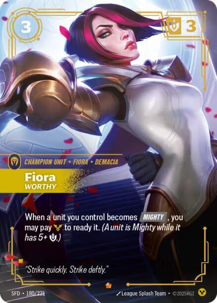 Fiora - Worthy (180/221) [Spiritforged] - The Mythic Store | 24h Order Processing