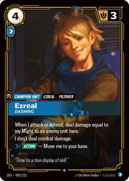 Ezreal - Dashing (082/221) [Spiritforged] - The Mythic Store | 24h Order Processing
