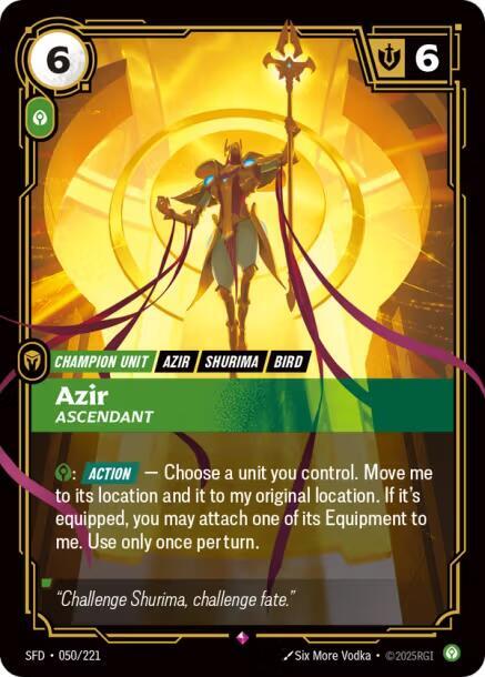 Azir - Ascendant (050/221) [Spiritforged] - The Mythic Store | 24h Order Processing