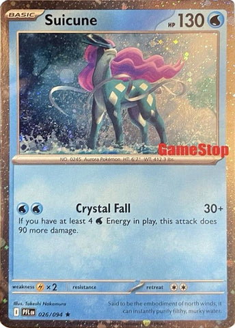 Suicune (026/131) (Cosmos Holo) (GameStop Exclusive) [Miscellaneous Cards] - The Mythic Store | 24h Order Processing