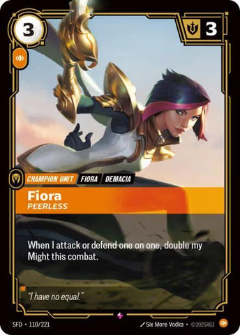 Fiora - Peerless (110/221) [Spiritforged] - The Mythic Store | 24h Order Processing