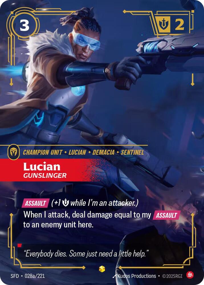 Lucian - Gunslinger (Alternate Art) (028a/221) [Spiritforged] - The Mythic Store | 24h Order Processing