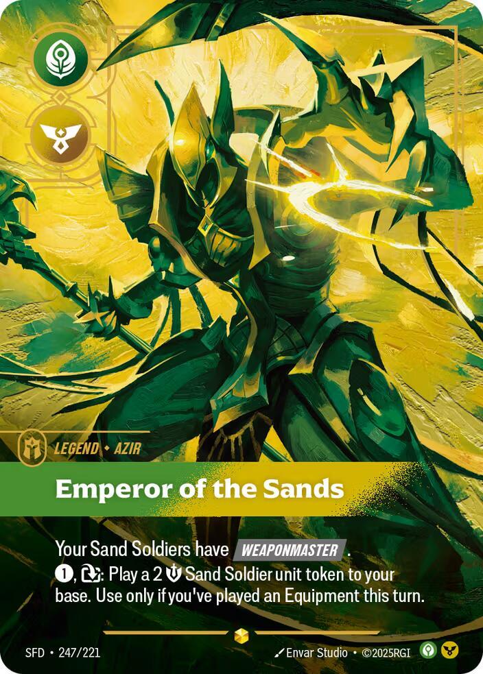 Azir - Emperor of the Sands (Overnumbered) (247/221) [Spiritforged] - The Mythic Store | 24h Order Processing