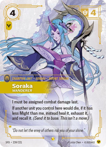Soraka - Wanderer (Overnumbered) (239/221) [Spiritforged] - The Mythic Store | 24h Order Processing