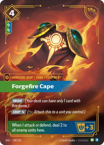 Forgefire Cape (190/221) [Spiritforged] - The Mythic Store | 24h Order Processing